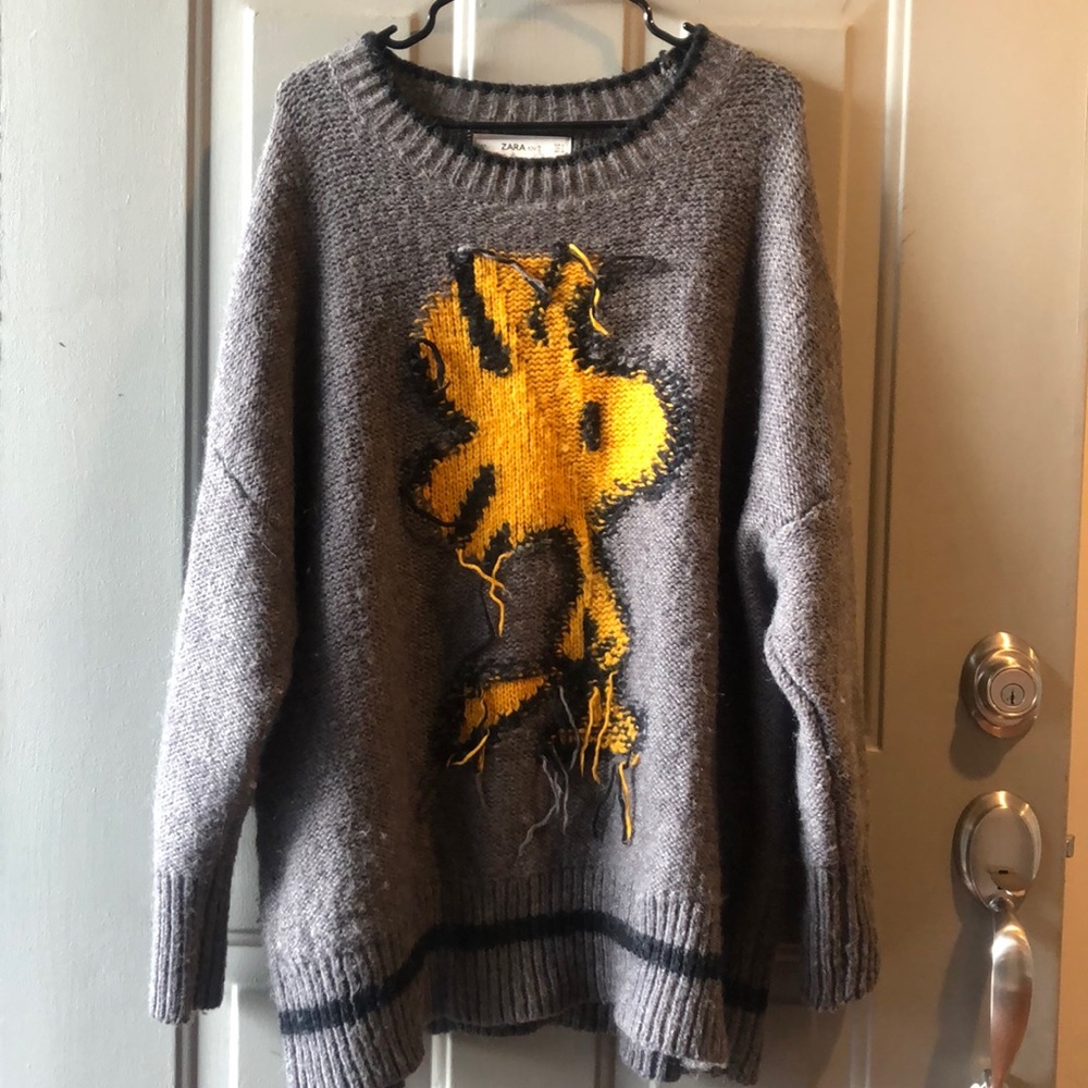 Grey Knit Sweater.